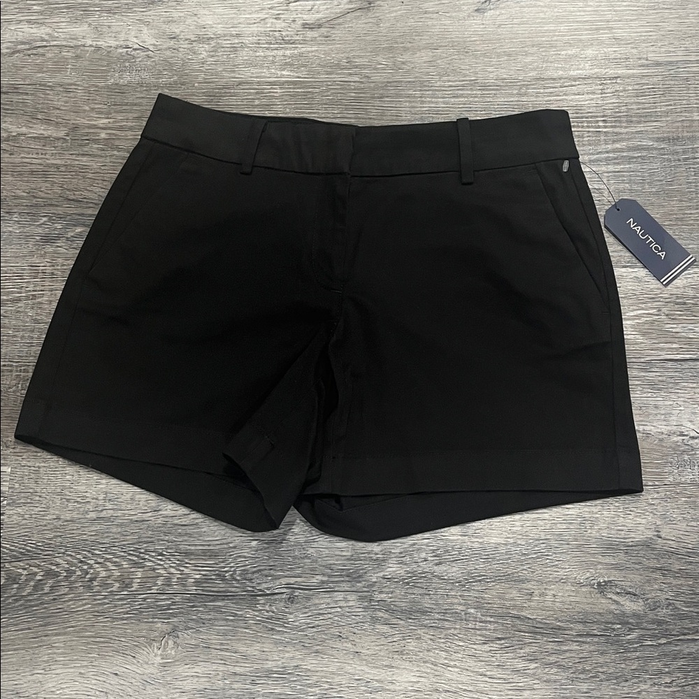 Nautica NWT Classic Black Women's Shorts - 2 - Picture 3 of 8